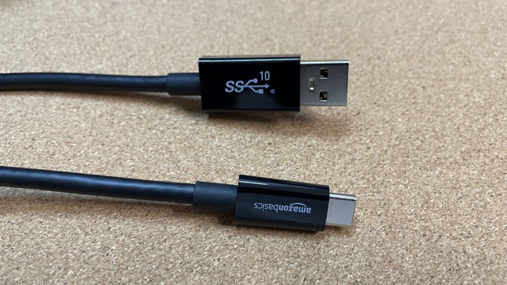 USB Type C to USB Type A 3.1 Gen2 ケーブル（コネクター）